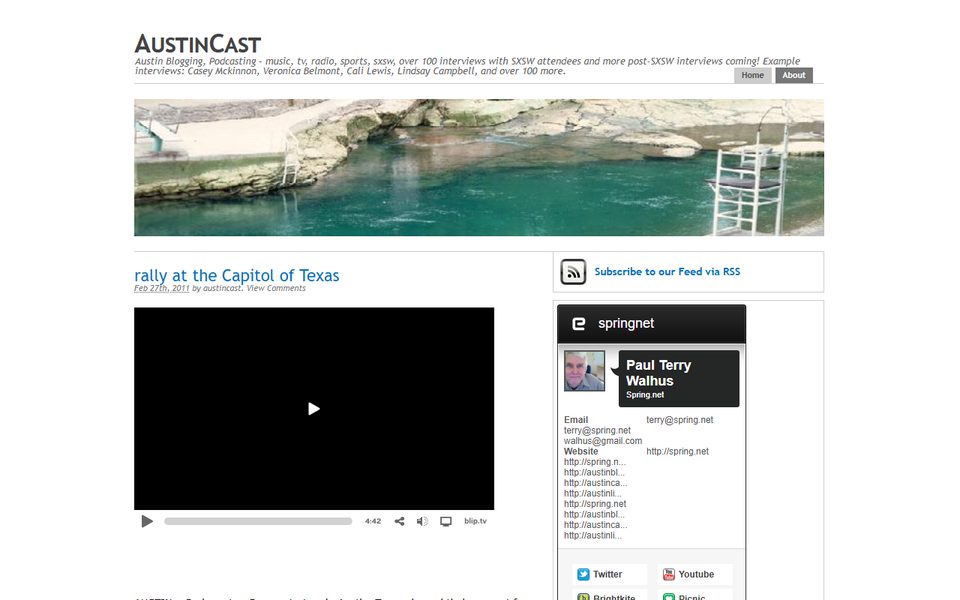 Peak-activity snapshot of austincast.com from Jul 02, 2011